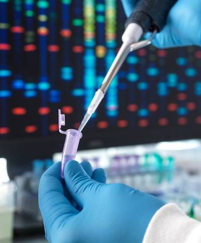 Medical researcher in a lab